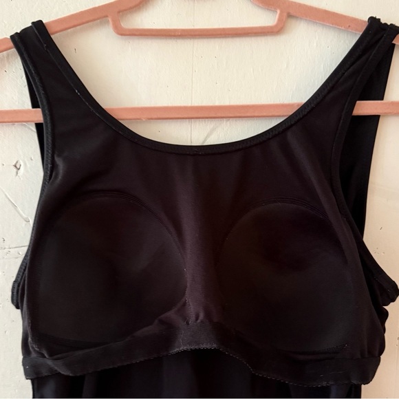 Motherhood Maternity Black Criss-Cross Back Beach Bump One Piece Swimsuit Size L - Picture 6 of 9